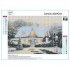19 Wall Decor Snowy Cottage In Winter 5d Diy Diamond Painting Kits UK VM7633