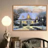 2019 Wall Decor Snowy Cottage In Winter 5d Diy Diamond Painting Kits UK VM7633