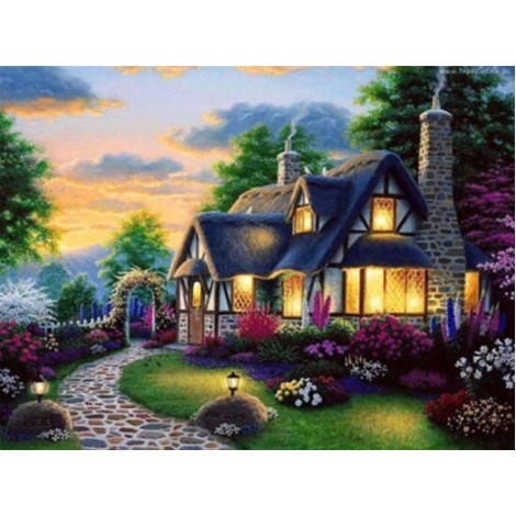 2019 New Hot Sale Dream Cottage 5d Diy Diamond Painting Kits UK VM8380