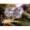 Hot Sale Oil Painting Style Village Cottage Diy 5d Diamond Painting Kits UK QB5355