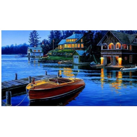 Popular Dream Series 5d Diy Boats Diamond Painting Kits UK AF9005