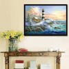 Oil Painting Style Home Decorate Lighthouse Diy 5d Diamond Painting Kits UK QB5405