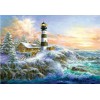 Oil Painting Style Home Decorate Lighthouse Diy 5d Diamond Painting Kits UK QB5405