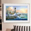 Oil Painting Style Home Decorate Lighthouse Diy 5d Diamond Painting Kits UK QB5405