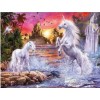 2019 New Dream Unicorn Castle 5d Diy Diamond Painting Cross Stitch Kits UK VM3650