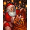 Oil Painting Style Full Drill Santa Claus 5d Diy Diamond Painting Kits UK NA20365