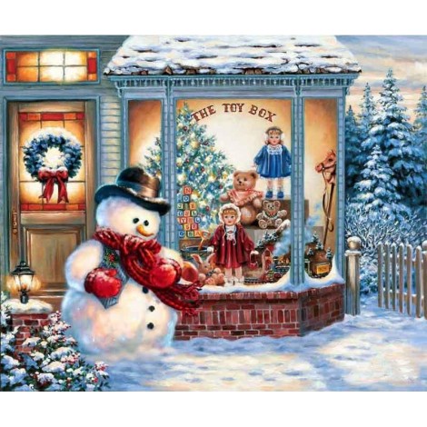 Christmas Snowman Full Drill 5D DIY Diamond Painting Kits UK NW91058