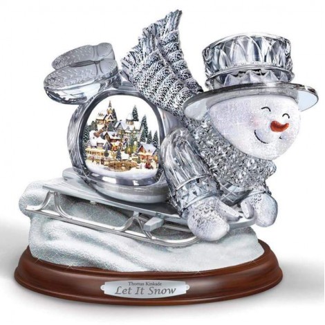 New Arrival Winter Snowman 5d Diy Cross Stitch Diamond Painting Kits UK QB7139