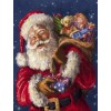 2019 Oil Painting Style Full Round Drill Santa Claus 5d Diy Diamond Painting Kits UK NA0366