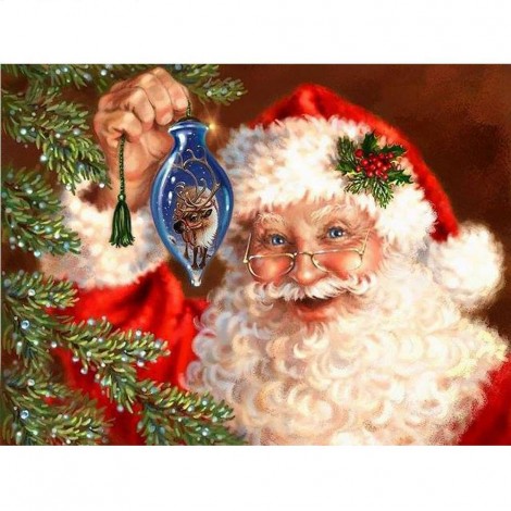 Christmas Santa Claus 2019 New Hot Sale 5d Diy Diamond Line Painting Uk VM1807