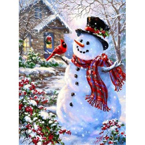 Christmas Snowman Full Drill 5D DIY Diamond Painting Kits UK NW91092