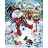 Winter Christmas Snowman 5d Diy Diamond Painting UK NW91162