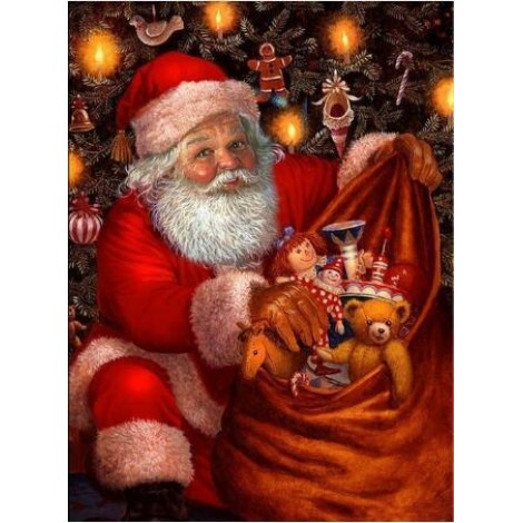 2019 Hot Sale Santa Christmas Gifts Toys 5D Diy Diamond Painting Kits UK VM7578
