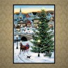Oil Painting Style Christmas Tree 5d Diy Cross Stitch Diamond Painting Kits UK NA0401
