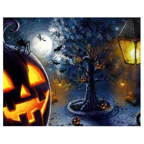 New Special Halloween Pumpkin Embroidery Diy 5d Full Diamond Painting Kits UK VM8740