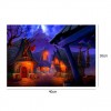 Cartoon Halloween Hut Embroidery 5d Diy Stitch Diamond Painting Kits UK QB8142
