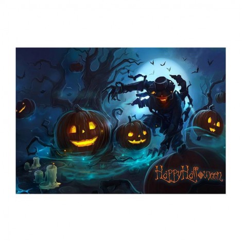 Hot Sale Halloween Pumpkin 5d Diy Cross Stitch Diamond Painting Kits UK VM8738