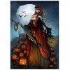 Cartoon Halloween Witch Embroidery 5d Diy Stitch Diamond Painting Kits UK QB8133
