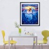 Oil Painting Style Dolphin 5d Diy Cross Stitch Diamond Painting Kits UK QB6510