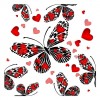 Red Black Modern Art Style Butterfly Diamond Painting Kits UK QB5582