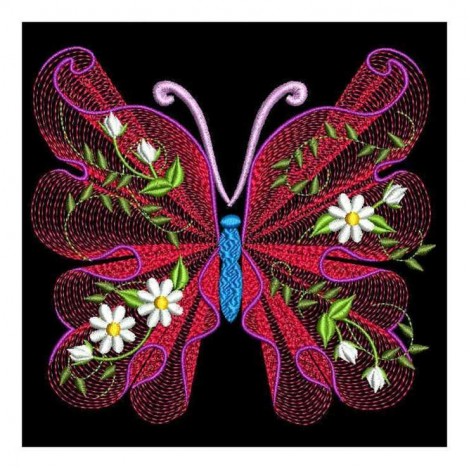 Best Modern Art Style Butterfly Diy 5d Full Diamond Painting Kits UK QB5578