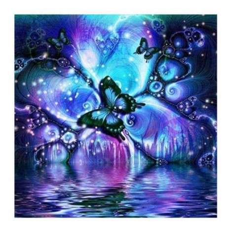 Best Crystal Cross Stitch Dream Butterfly Diy 5d Full Diamond Painting Kits UK QB5428