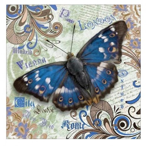 New Arrival Butterfly Pattern 5d Diy Diamond Painting Kits UK QB8015
