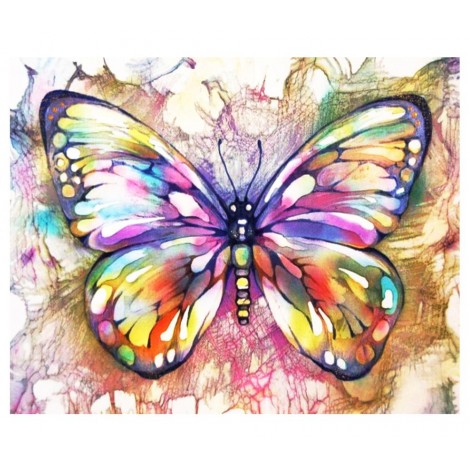 Hot Sale Special Colorful Butterfly 5d Diy Diamond Cross Stitch Kits UK VM1008