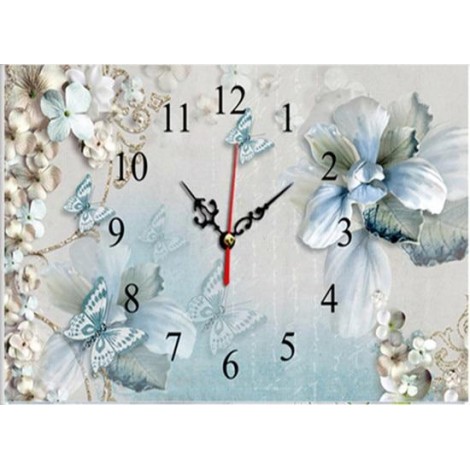 5d New Arrival Dream Butterfly And Clock Diy Diamond Painting Kits UK VM9032