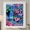 Best Oil Painting Style Butterfly Diy 5d Full Diamond Painting Kits UK QB5561
