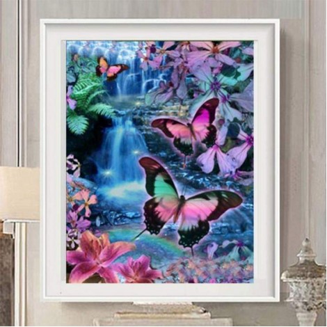 Best Modern Art Style Butterfly Diy 5d Full Diamond Painting Kits UK QB45570