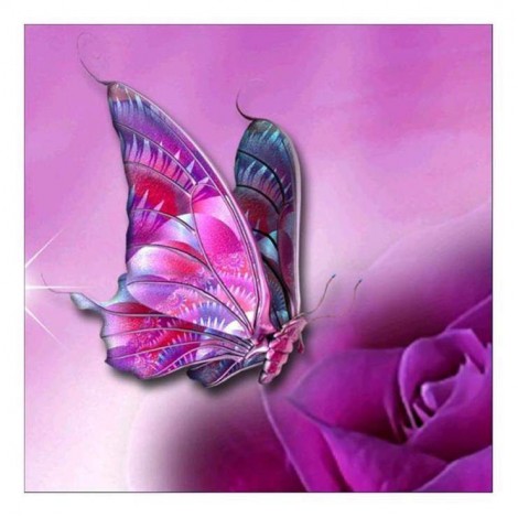 New Modern Art Style Butterfly Diy 5d Full Diamond Painting Kits UK QB5568