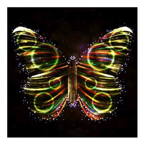 New Modern Art Style Butterfly Diy 5d Full Diamond Painting Kits UK QB5575