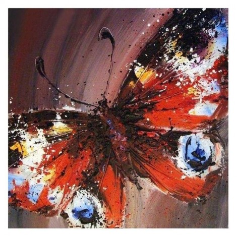 Best Oil Painting Style Butterfly Diy 5d Full Diamond Painting Kits UK QB5495
