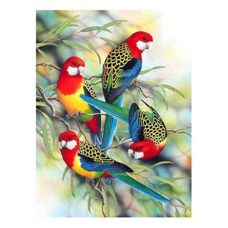 New Modern Art Style Bird Pattern Diy 5d Full Diamond Painting Kits UK QB5830