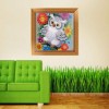 Lovely Cartoon Various Sizes White Owl Diamond Painting Kits UK for kids AF9208