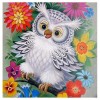 Lovely Cartoon Various Sizes White Owl Diamond Painting Kits UK for kids AF9208