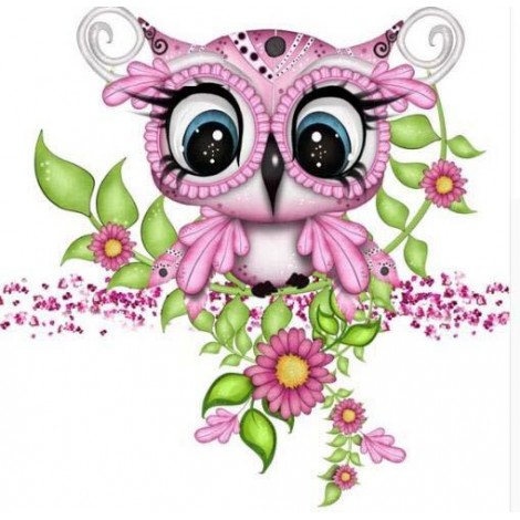 Cartoon Owl Full Drill 5D DIY Diamond Painting Kits UK VM90746