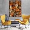 2019 Cartoon Halloween Pumpkin Owl 5d Diy Diamond Painting Kits UK VM8053
