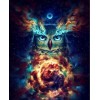 Chromatic Owl Pattern Mosaic Embroidery 5d Diy Cross Stitch Diamond Painting Kits UK QB7062