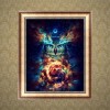 Chromatic Owl Pattern Mosaic Embroidery 5d Diy Cross Stitch Diamond Painting Kits UK QB7062