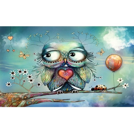 Cute Owls 5d Diy Diamond Painting Kits UK KN80077
