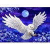 New White Owl Full Drill 5D DIY Diamond Painting Kits UK VM92191