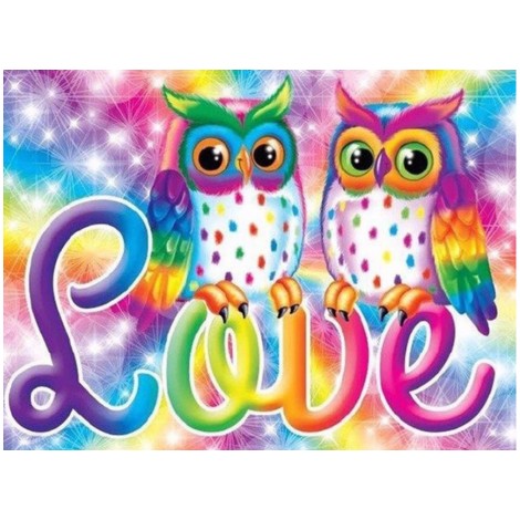 Hot Sale Special Colorful Owl Lover Diy Diamond Painting Cross Stitch UK VM1067
