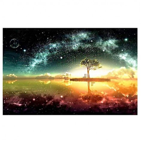 2019 Dream Night Sky Star Wall Decor 5d Diy Diamond Painting Set UK VM77379