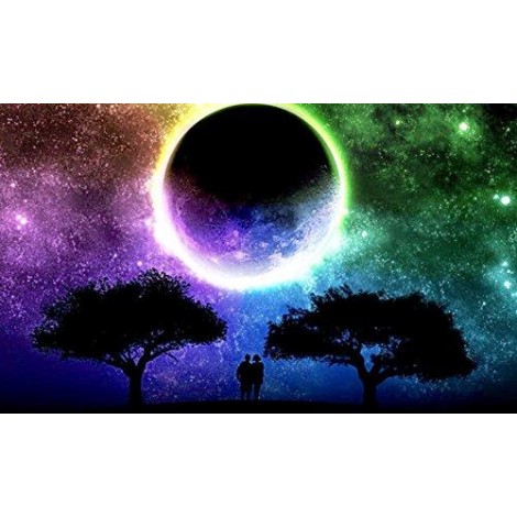 2019 Cheap Colorful Night Sky Star 5d Diy Diamond Painting Kits UK VM7241