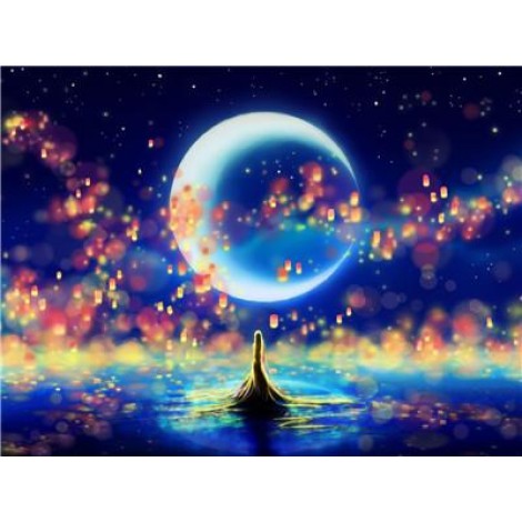 2019 New Dream Landscape Sky Moon Diy 5d Crystal Diamond Painting Kits UK VM20040