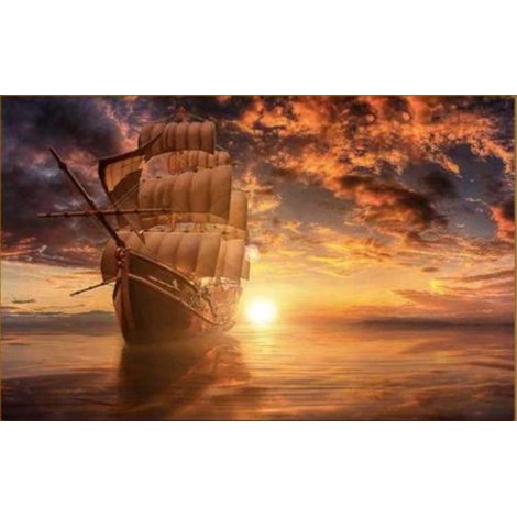 Beautiful Dream Series 5d Diy Boats Diamond Painting Kits UK AF9015