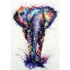 Hot Sale Watercolor Elephant Diy 5d Diamond Painting Kits UK QB5381