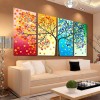 Four Seasons Large Multi Panel Tree 5D DIY Mosaic Diamond Painting Kits UK QB90194